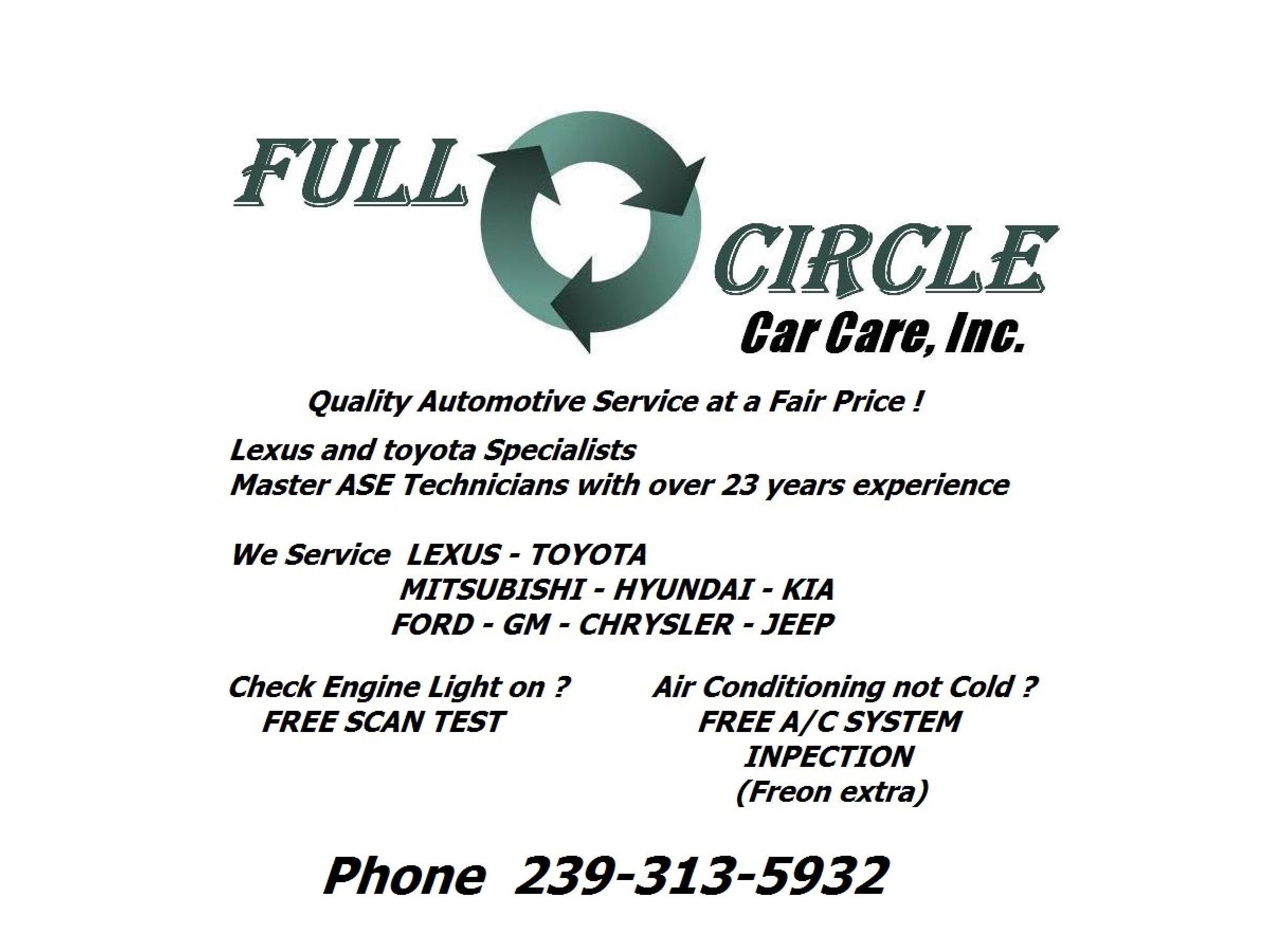 full circle car care,inc